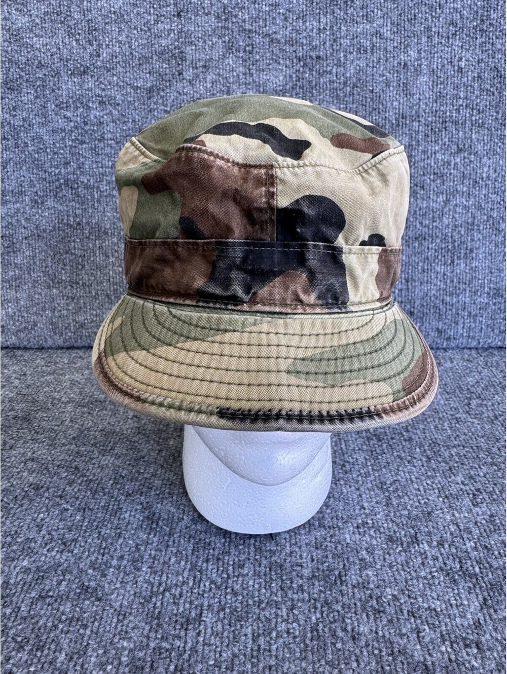 US Military Woodland Camo BDU Patrol Cap Hat 7 1/4 Propper 1989 DLA Contract